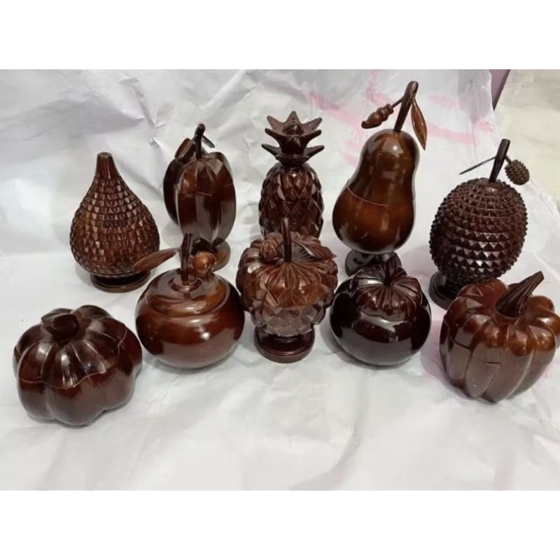Toples Kayu Motif Buah Toples Buah Toples Kayu aesthetic Toples Permen