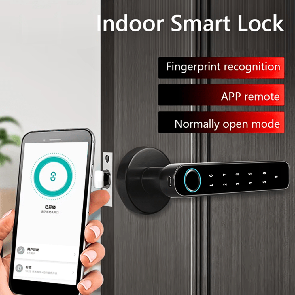 PUSAT Foshan Kunci Pintu Digital Smart Door Lock Fingerprint aluminium kartu Password M20