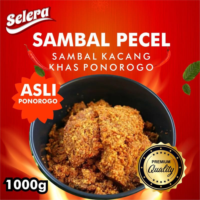 

Sambel pecel madiun bumbu pecel sambal kacang asli tanpa bahan pengawet obat di olah secara tradisional kemasan 1kg