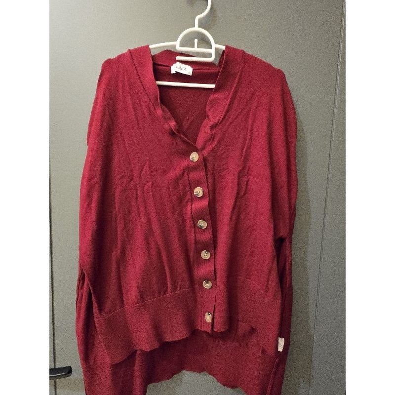 PRELOVED DUMA LAURENT VEST CARDIGAN RED