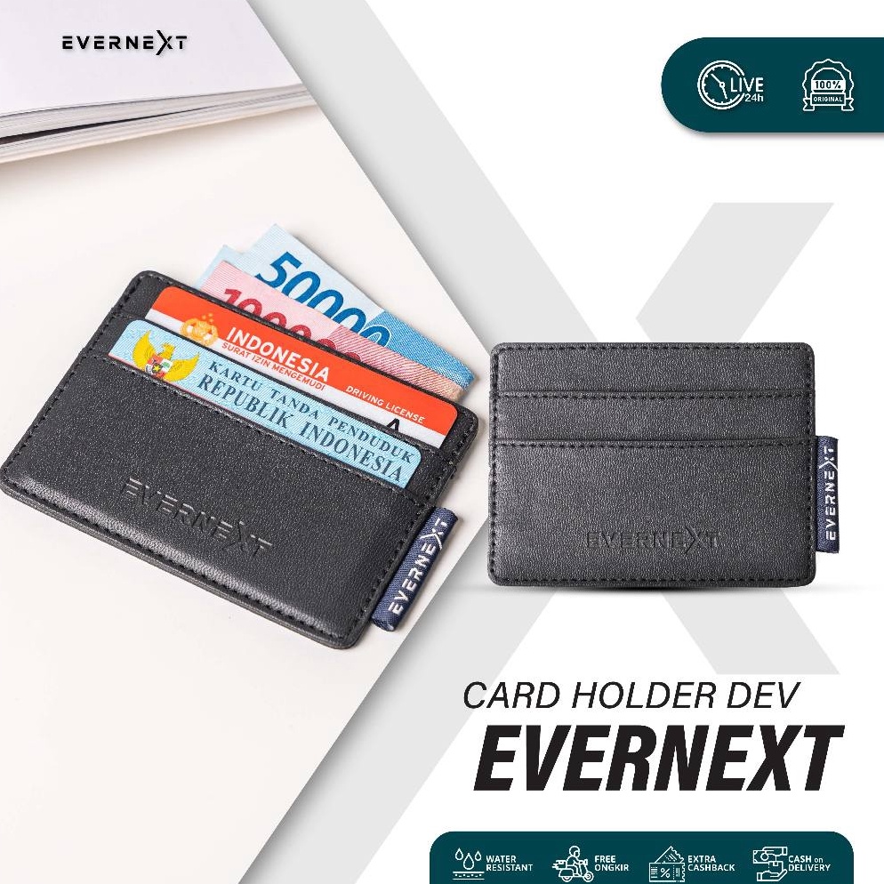 Paling Disukai Evernext  Dompet Kartu Uang Pria Card Holder Dev Pria Dompet Kulit Kartu ATM Pria Car