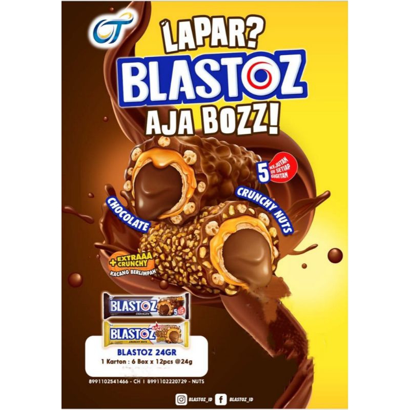 

Blastoz 24gr isi 12 pcs 1 kotak