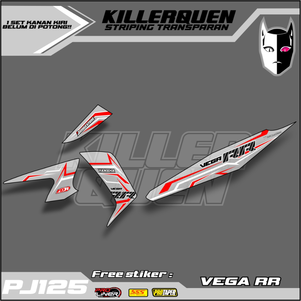 Striping Transparan VEGA RR(PJ125)