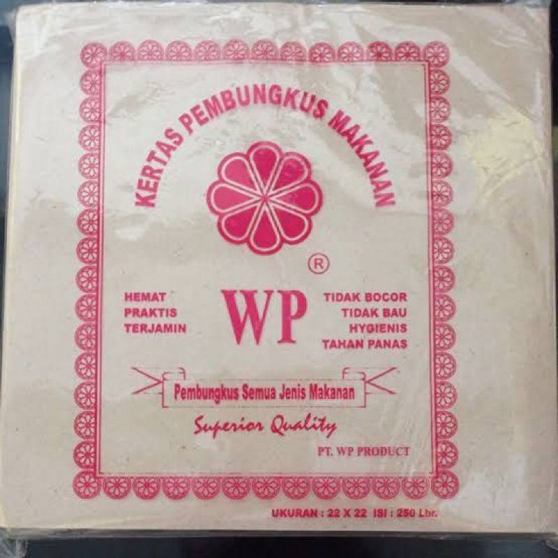 [MURAH] Kertas WP 22x22. Kertas Bungkus Makanan.