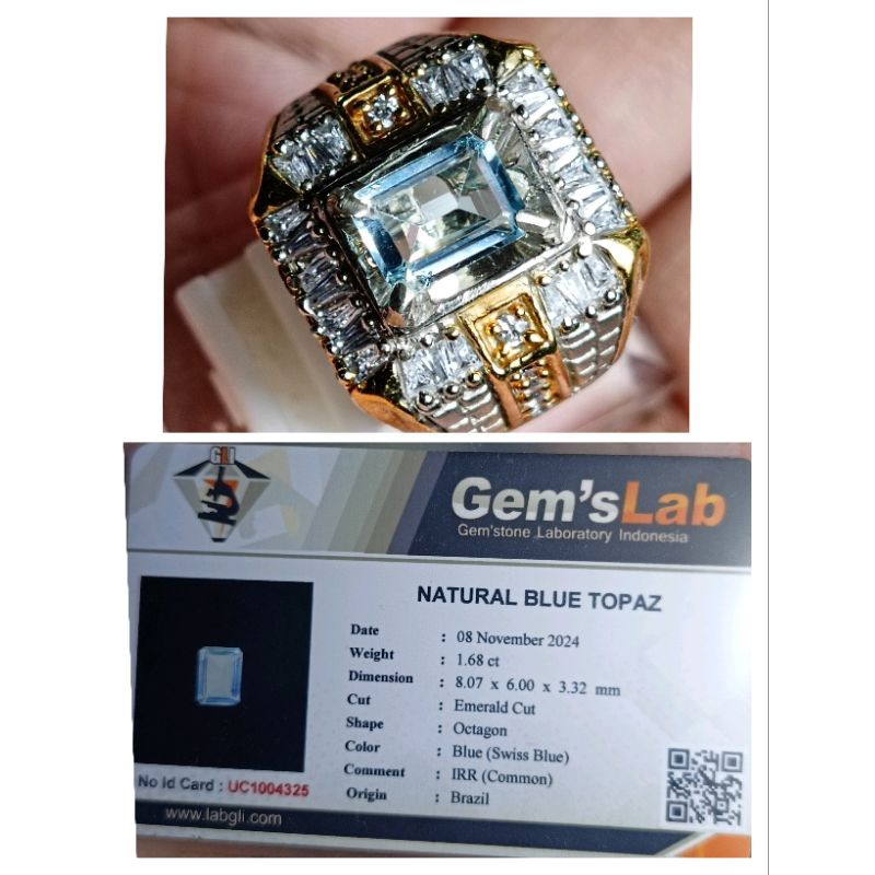 Natural Blue Topaz Swiss