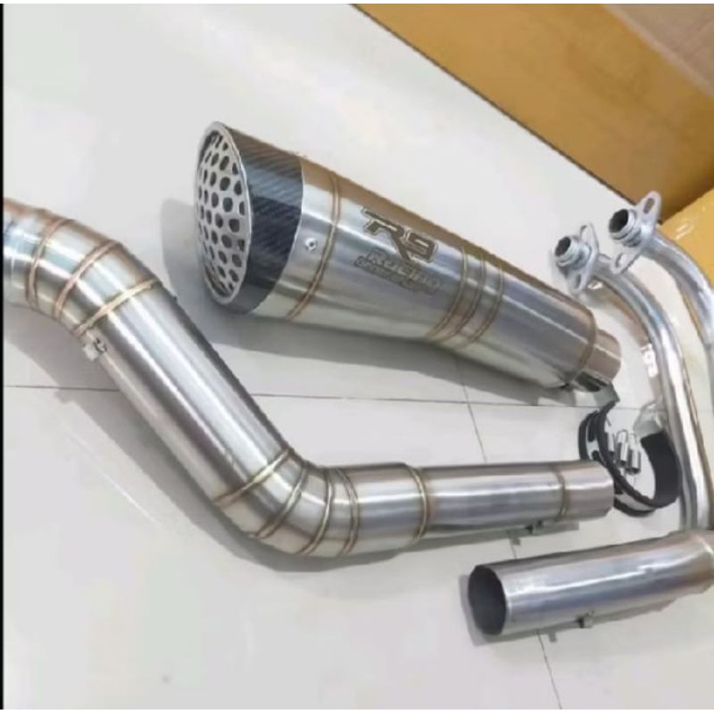 knalpot racing R9 H2 full set for ninja 250fi new ninja 250 fi old ninja 250 karbu ninja z250 Mt25 R