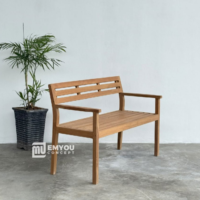 Kursi santai Bangku Salur Jati Kursi kebun jati Kursi kolam renang bangku cafe bangku taman bench ou