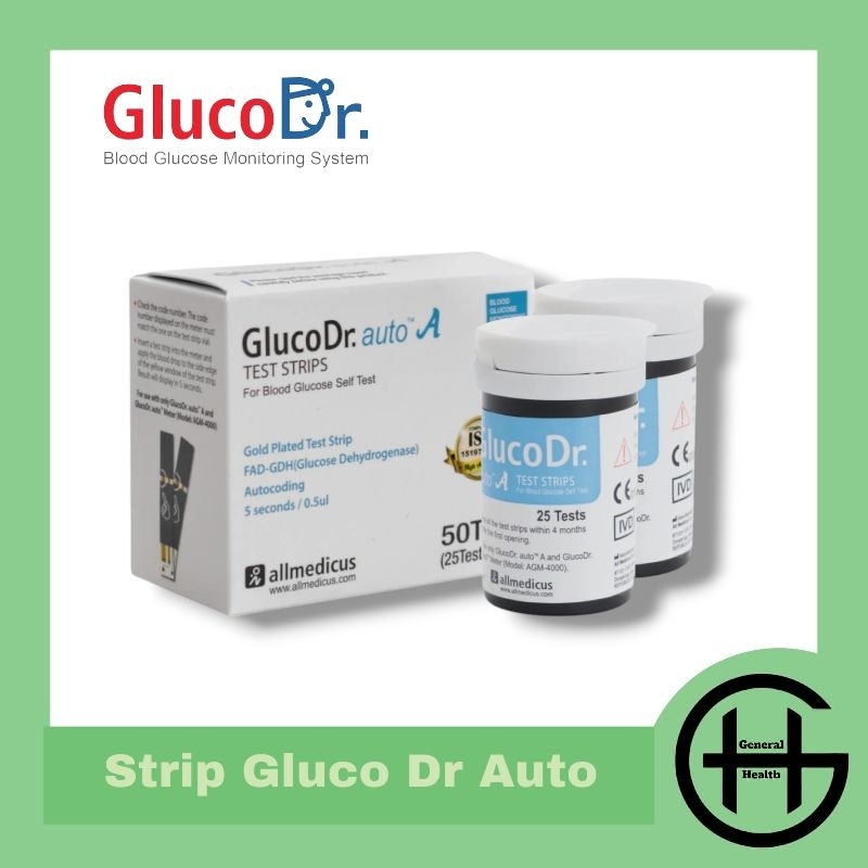 Strip Gluco Dr Auto AGM-4000  Glucose Gluco Dr Auto  Isi Ulang Gluco Dr Auto