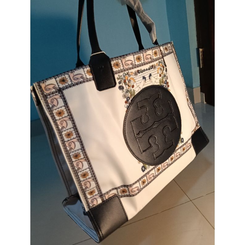 Tas tote Ella large nylon mix kulit