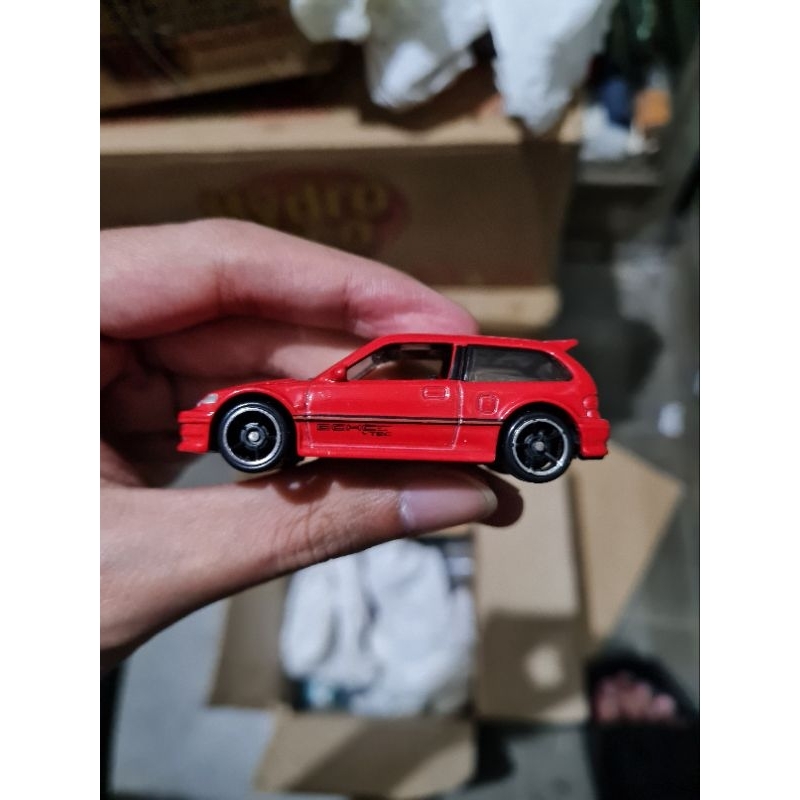 hot wheels hotwheels Honda Civic EF Merah Red Loose