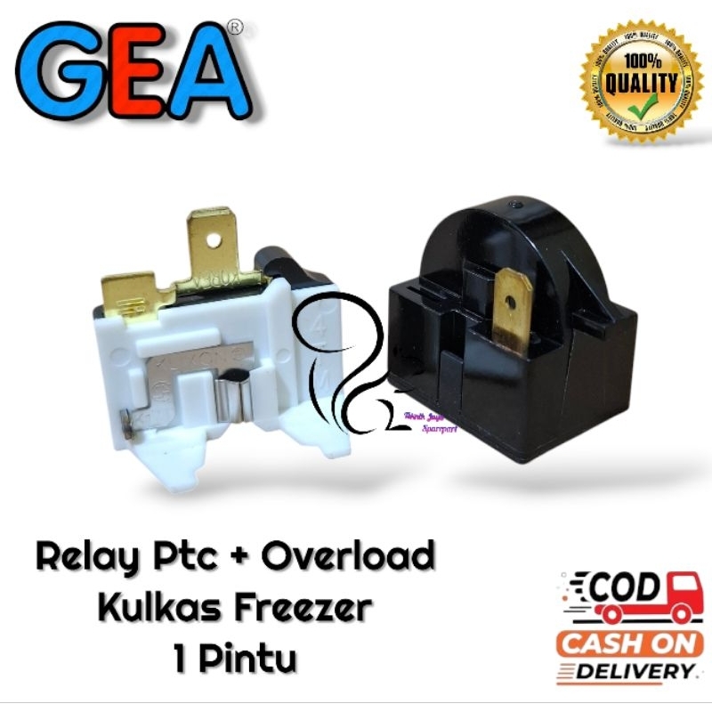 [Set Relay] Relay Overload Kulkas Freezer Box GEA Pin 1