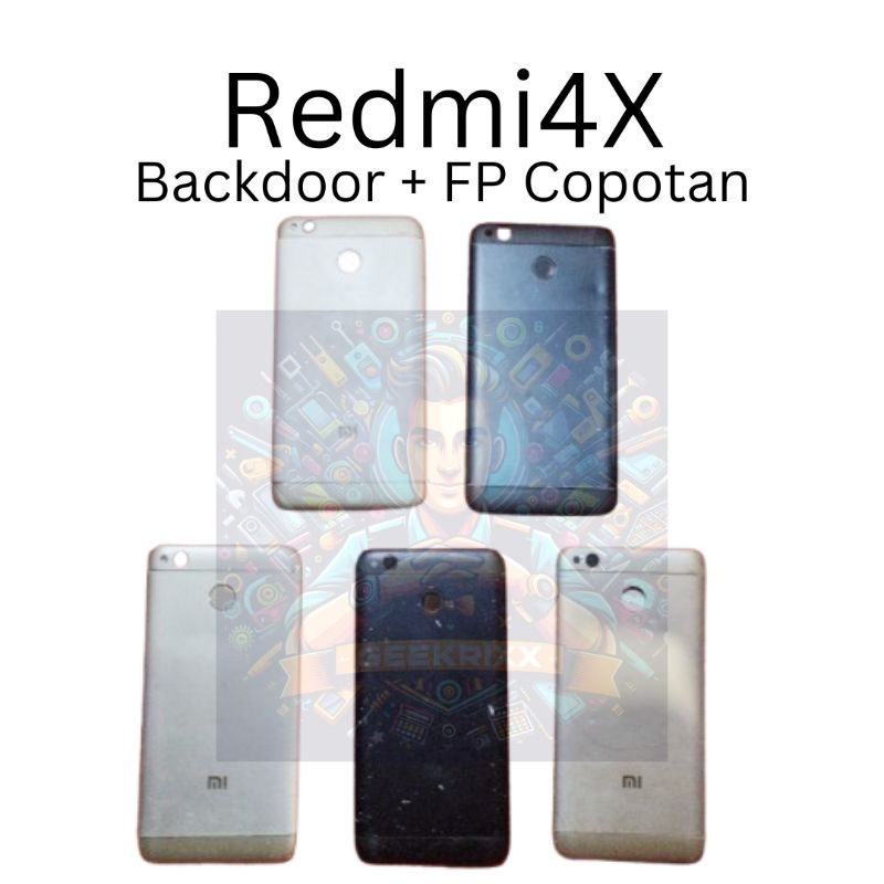 Backdoor + Fingers Print Redmi4X Copotan