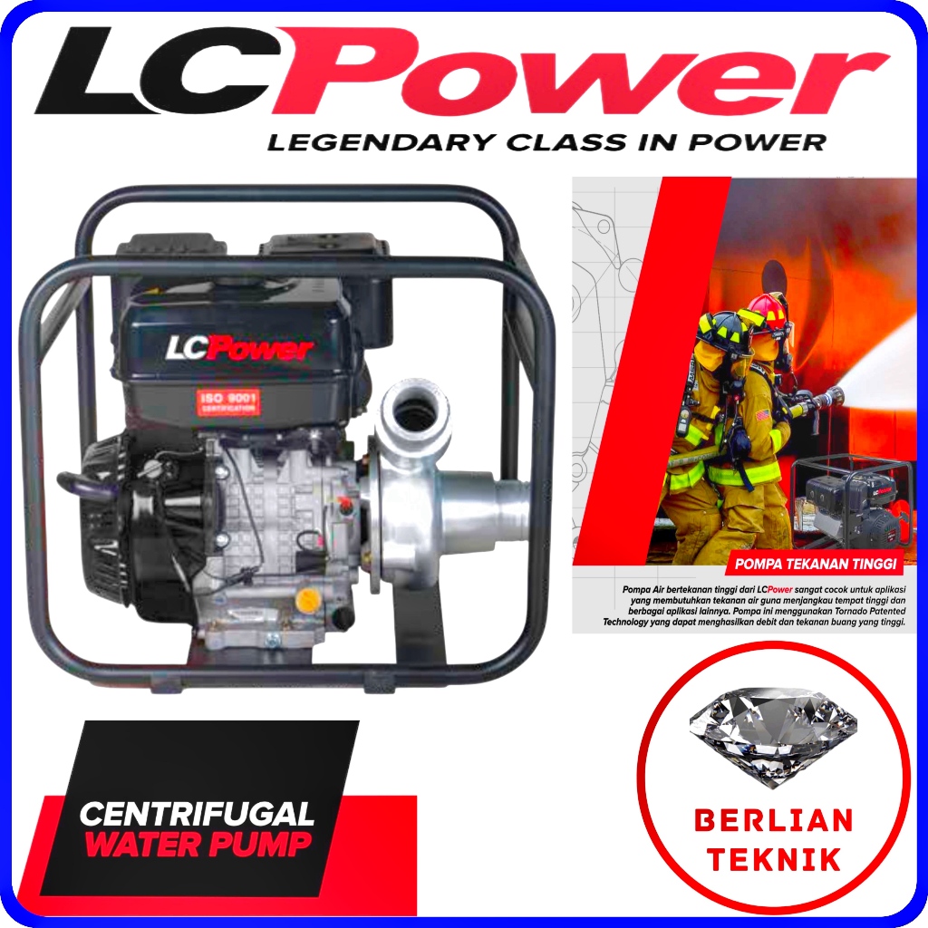 Mesin Pompa Air Bensin LC Power Tornado 8.5 / 3 Inch (G 250 F)