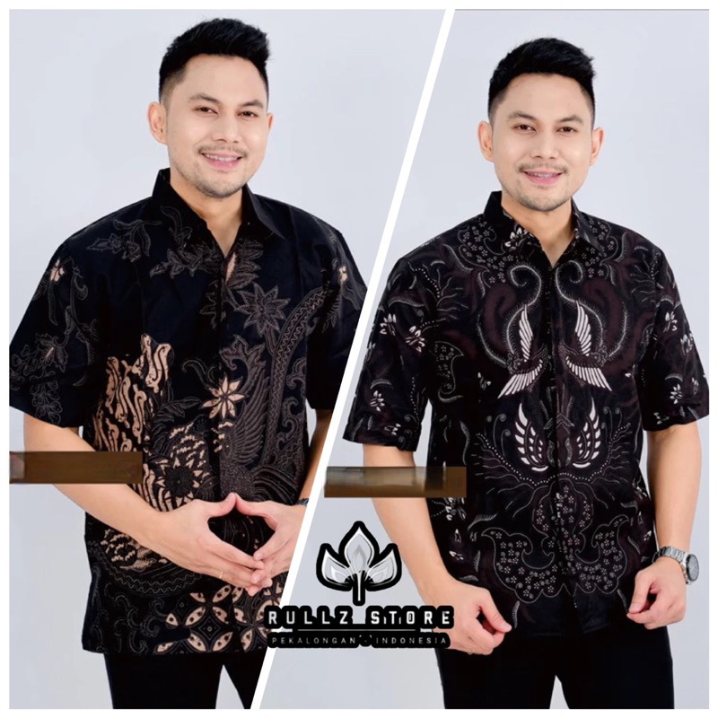 Baju Batik Pria Murah Kemeja Batik Pria Lengan Pendek Hem Batik Pria Batik Pekalongan Kemeja Batik P
