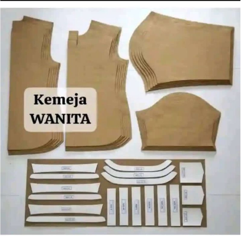 pola kemeja wanita
