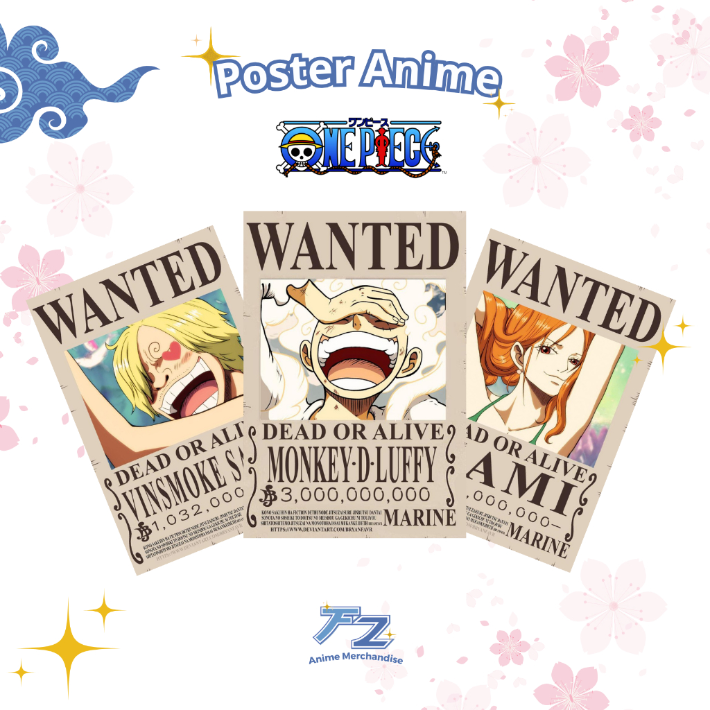 Poster wanted anime one piece