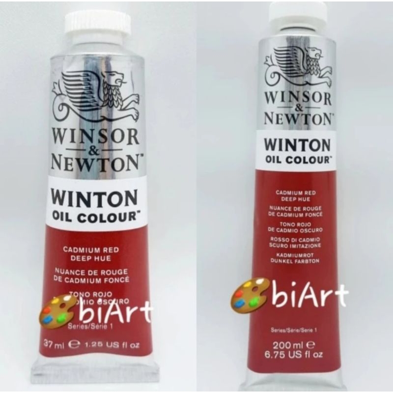 

Cat Minyak Winton Oil Colour 200ml / 37ml Cadmium Red Deep Hue Winsor & Newton