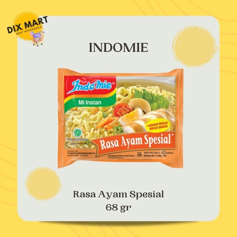 

Indomie | Rasa Ayam Spesial (68gr) Murah!!!