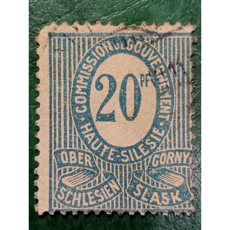 

Prangko Jerman Kuno Silesia 20 Pf Tahun 1920 USED