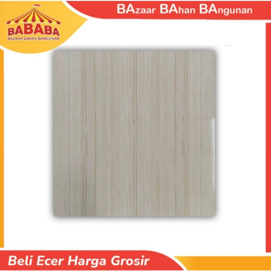Keramik Lantai Massimo Motif Kayu Glossy 50x50 Holland L Cream
