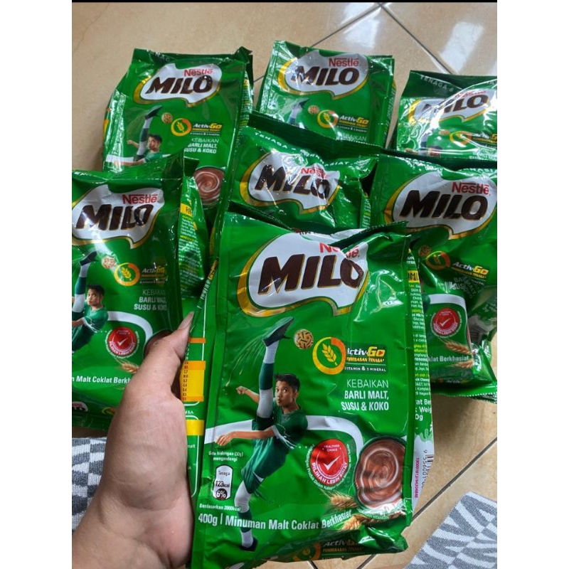 

MILO 3 IN 1 ACTIVE-GO SUSU COKLAT POUCH 18x 34g