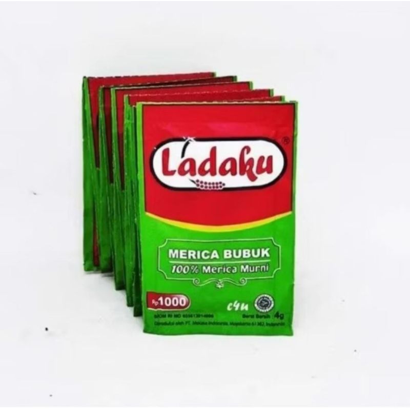 

Ladaku 1 Renceng isi 12 sachet 2,5g / Lada Bubuk + Free Gift Random