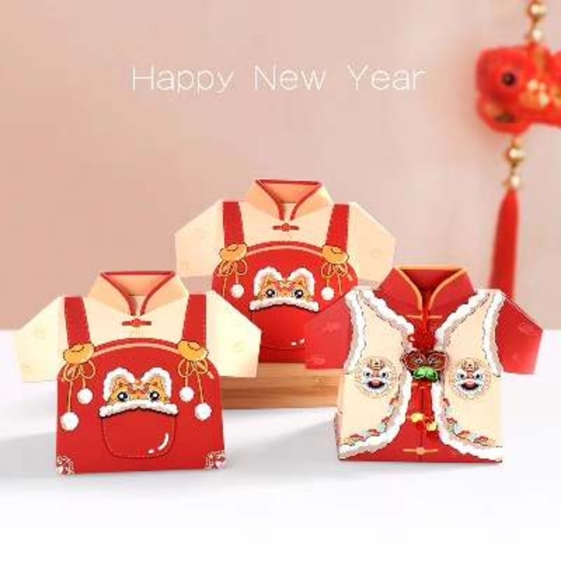 

Satuan- Box mini gift Imlek model baju/ Box Chinese New Year cute unik