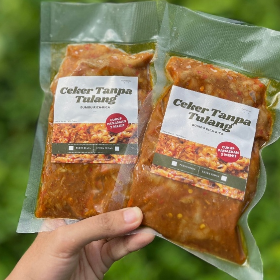 

Ceker Tanpa Tulang Bumbu Rica-Rica Berat 190 g