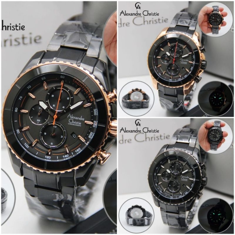Alexandre Christie Pria Rantai Chronograph