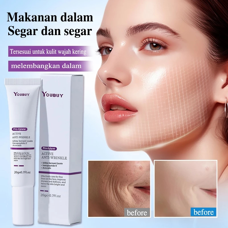 YOUBUY Active Anti-Wrinkle Face Cream 20GR - Firming Anti-Aging / Improve Fade Fine Lines / Anti-Agi