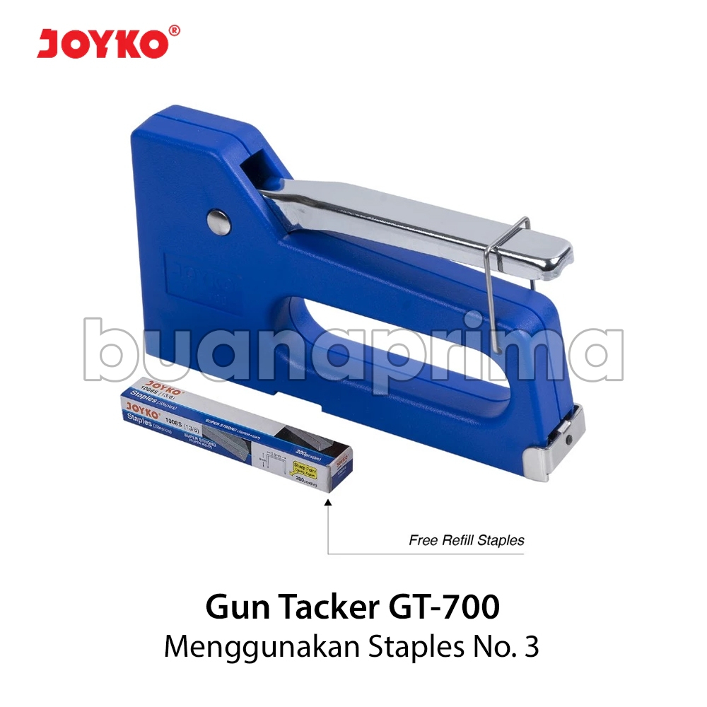 

Gun Tacker Mesin Stapler Tembak Joyko GT-700 Body Plastik