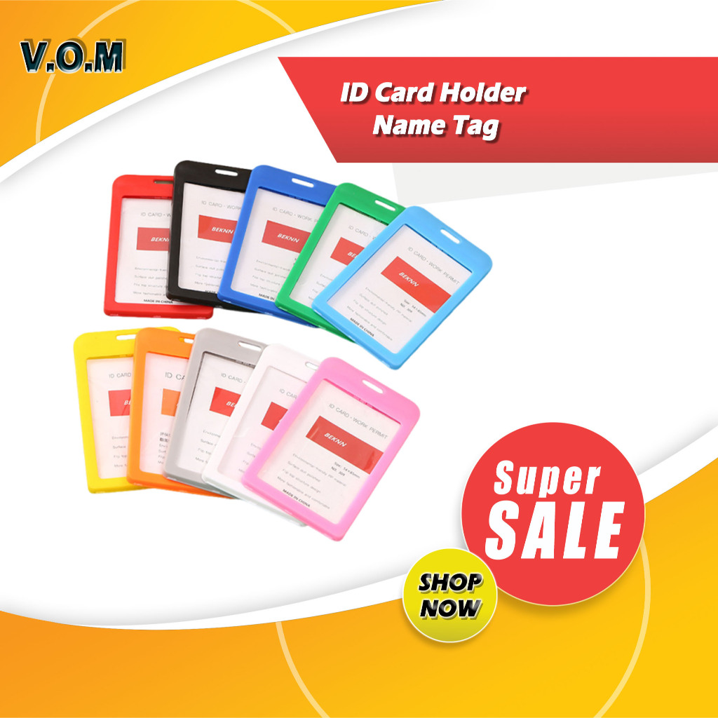 

ID Card Holder Name Tag Holder Gantungan Kartu Pengenal Casing ID Card A150