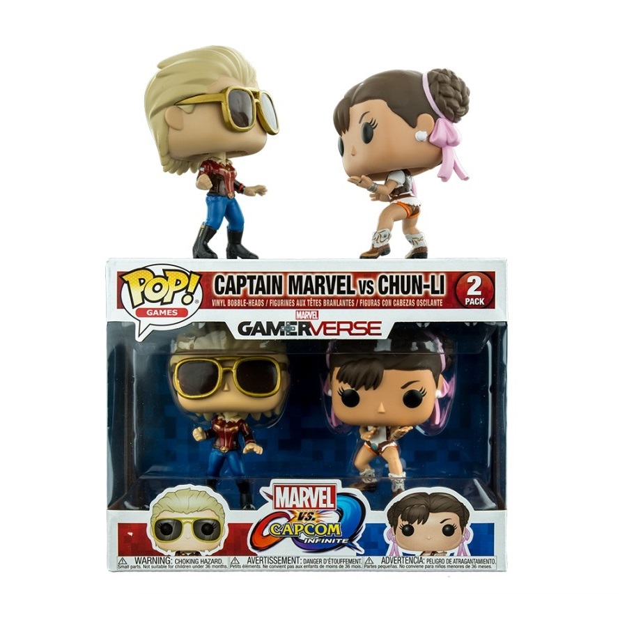 Funko POP: Marvel vs. Capcom - Captain Marvel vs Chun-Li