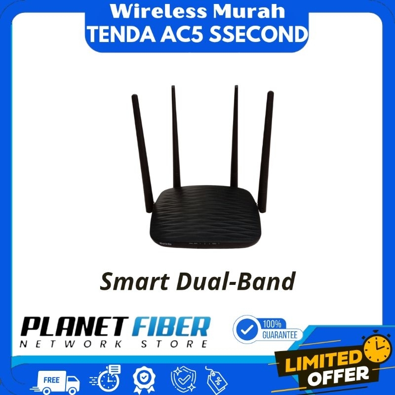 TENDA AC5 AC-1167Mbps SMART DUAL-BAND WIFI ROUTER