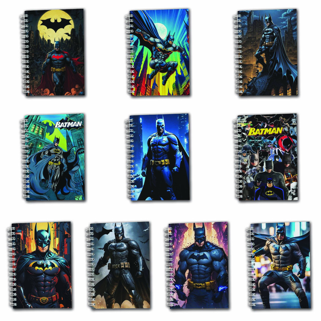 

Note Book Spiral Large (10 cm X 14 cm) Edisi Batman / Notebook A6 Custom / Seminar Kit Surabaya