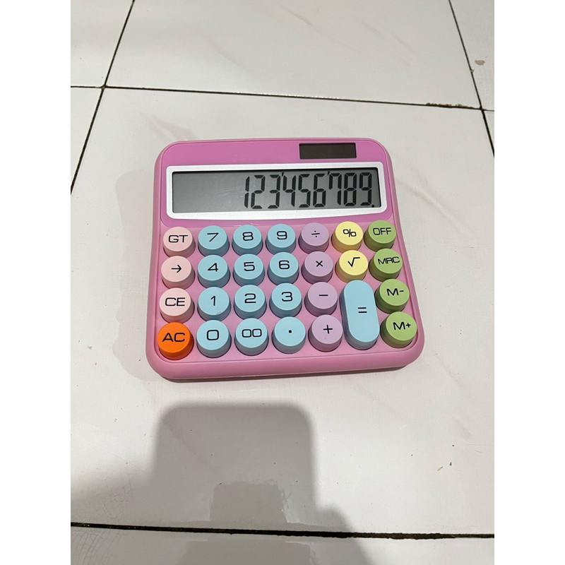 

CALCULATOR SECOND pink include batrai