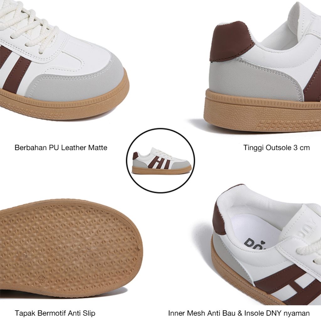 PENAWARAN SPESIAL Sepatu DNY Sneakers Wanita Kekinian Sepatu Cewek Terbaru Sepatu Perempuan Import