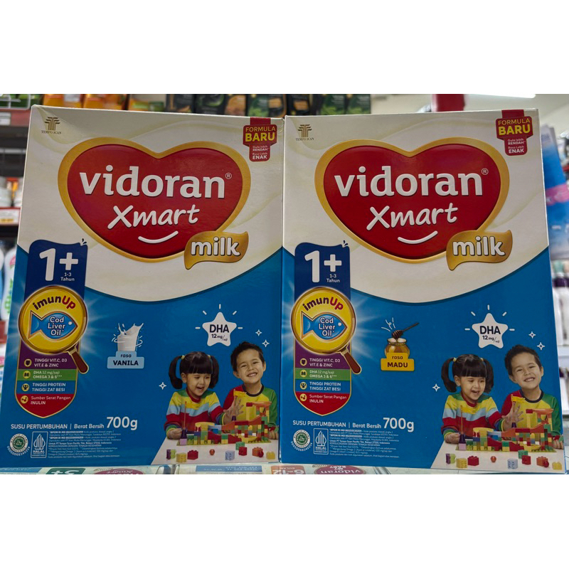 

vidoran xmart 1+ madu / vanila , 700 gr