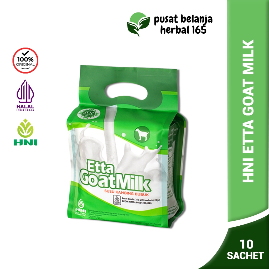 

HNI Etta Goat Milk Original - Aren - Cokelat 10 sachet Susu Kambing Bubuk