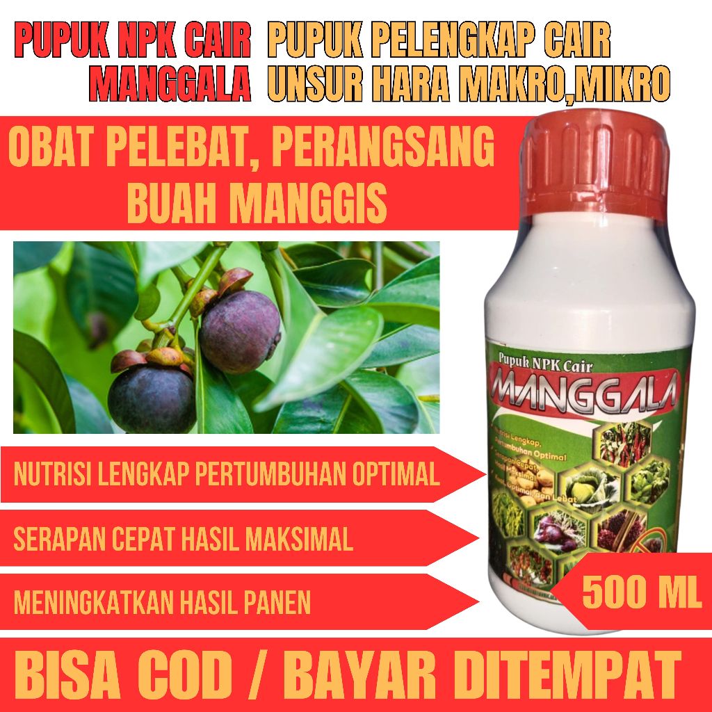 Manggala Pupuk Npk Cair Booster Manggis / Pupuk Untuk Pohon Manggis / Obat Buat Pohon Manggis