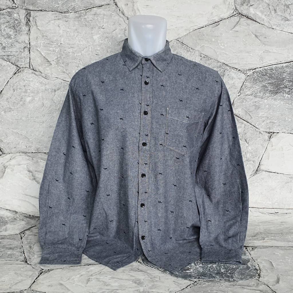 Baju Kemeja Panjang HUGO SELECTION - Size XL / LD 56 cm - Original - Second