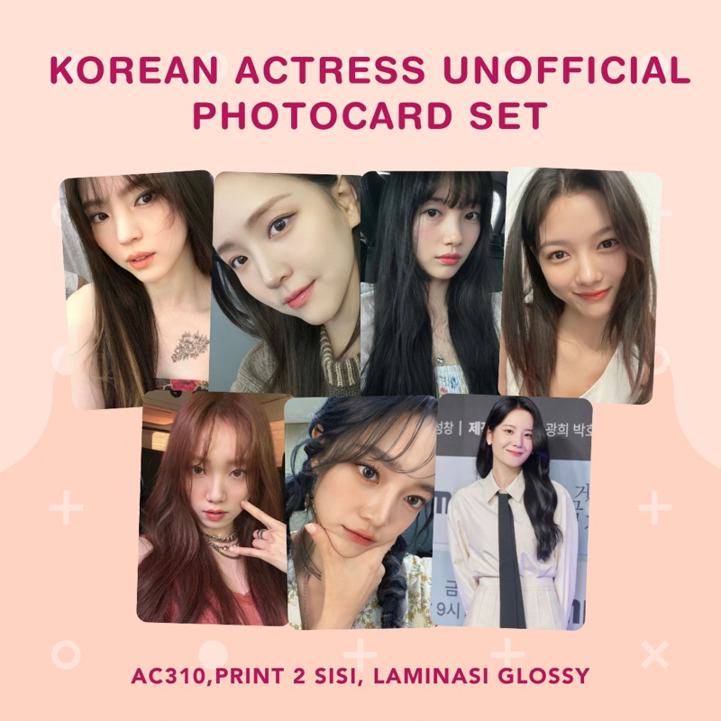 [SET]Photocard Aktris Korea IU / Jung So Min / Kim Jiwon / Kim Yoo Jung / Go Youn Jung / Moon Ga You