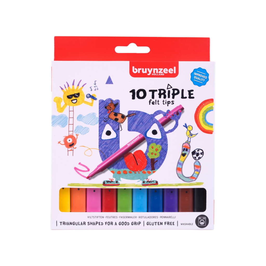 

Bruynzeel Felt Tips Triple Set 10
