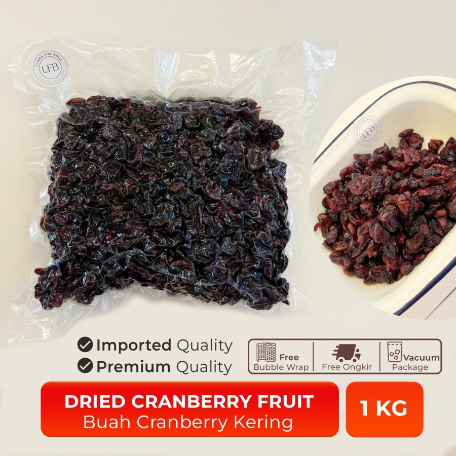 

Buah Cranberry Kering / Dried Cranberry Fruit 1 KG