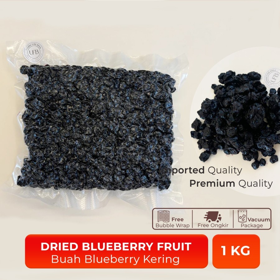 

Manisan Buah Blueberry Kering / Dried Blueberry Fruit 1 KG