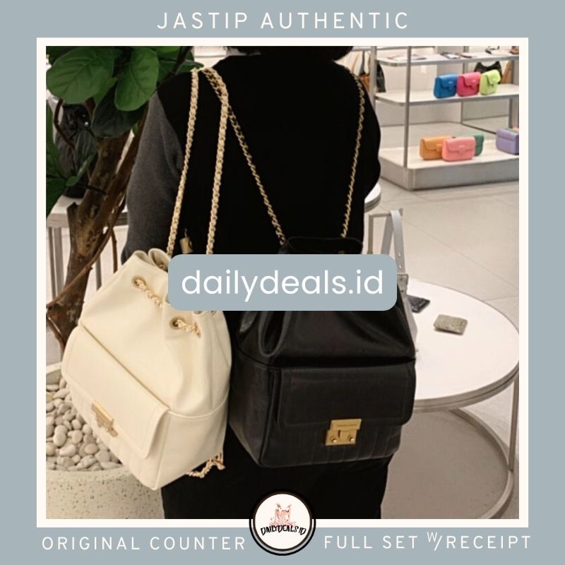 #2-60271530 Donna BACKPACK - Jast[p] CK ORIGINAL COUNTER CRINKLE EFFECT PANELLED TAS BAG RANSEL STOR