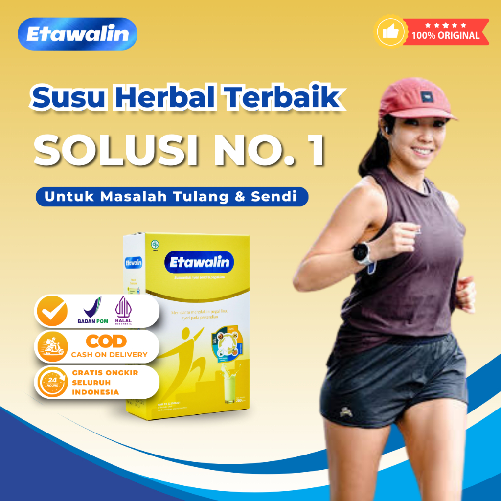 

Etawalin Susu Etawa Herbal Atasi Nyeri Sendi dan Asam Urat Official 1 Box
