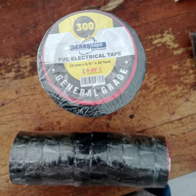 

ISOLASI TAPE HITAM BERRY TEBAL ISI 10 ROL