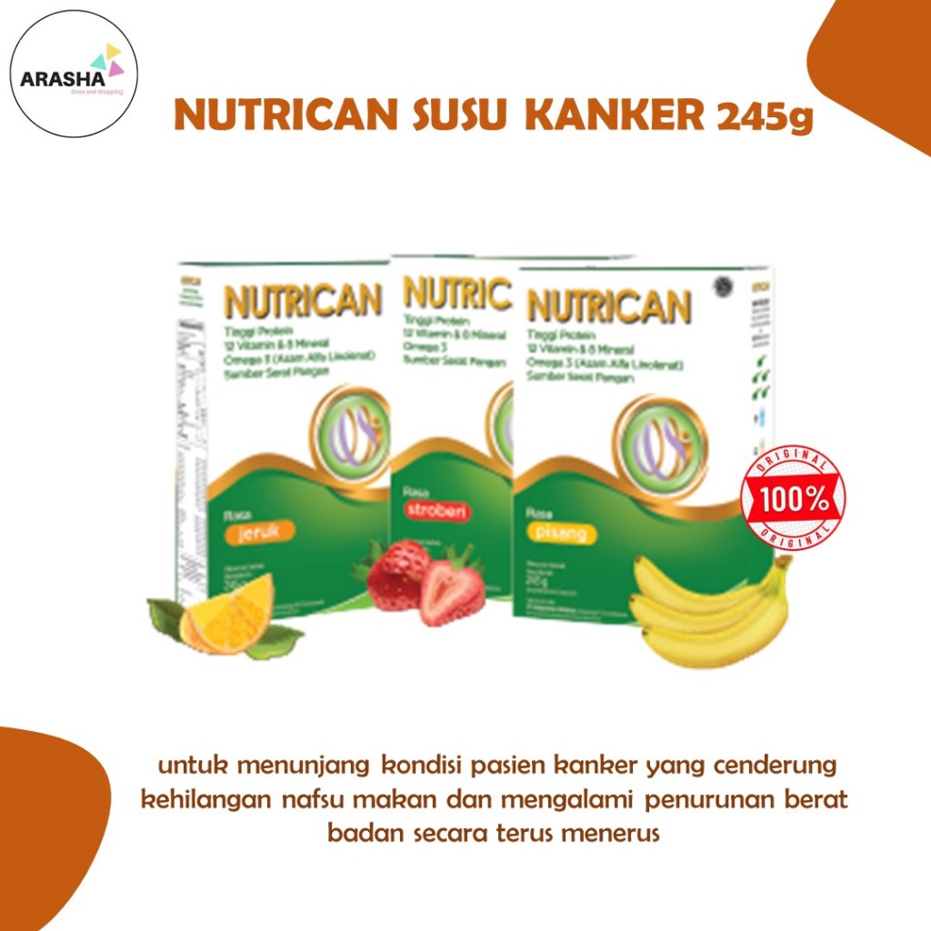 

NUTRICAN SUSU KANKER KHUSUS 245g - SUPLEMEN MAKANAN,TINGGI NUTRISI,ORIGINAL