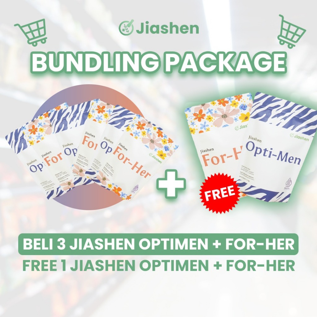 

[Spesial Budling] 3 Jiashen Opti-Men + 3 Jiashen For-Her Free 1 Jiashen Opti-Men + 1 Jiashen For-Her
